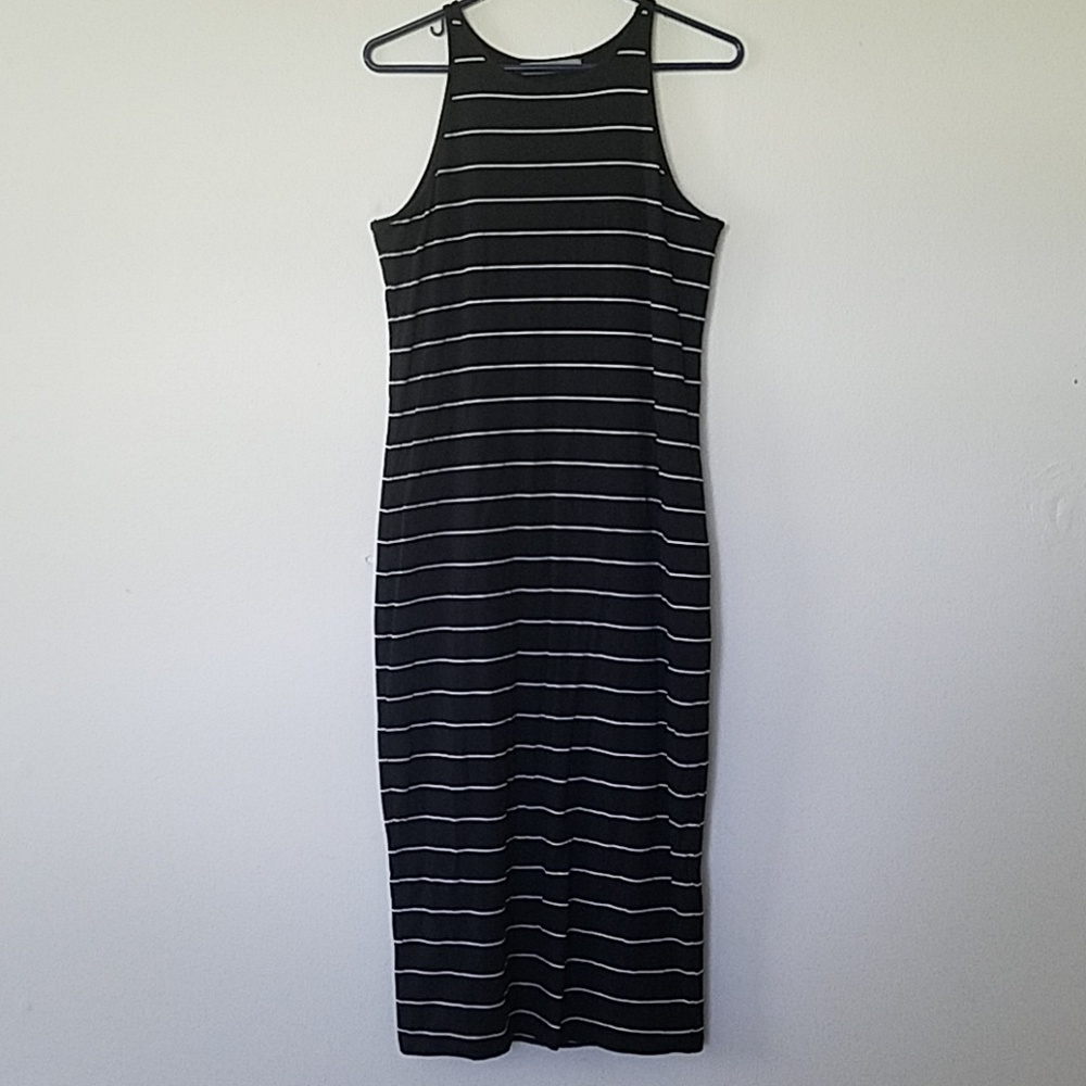 Athleta striped midi dress
